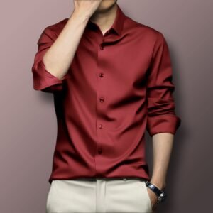 Maroon-Men's Shirt