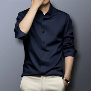 Navy Blue -Men's Shirt